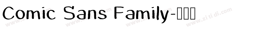 Comic Sans Family字体转换